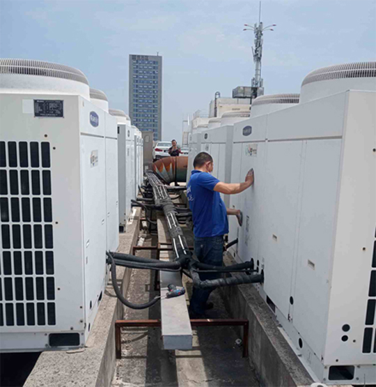 阿里地中央空调制热和不制冷系统维修方法